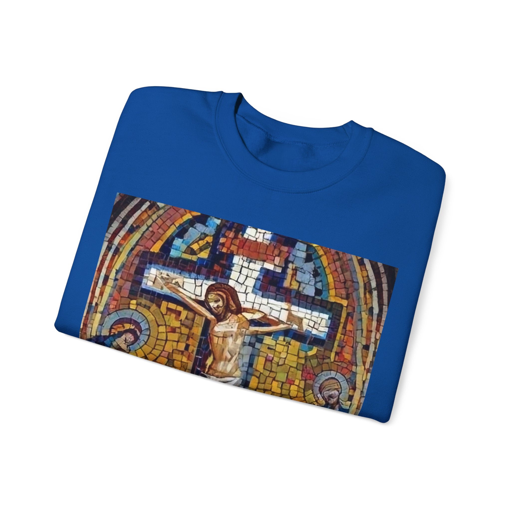 Religious Stained Glass Unisex Crewneck Sweatshirt
