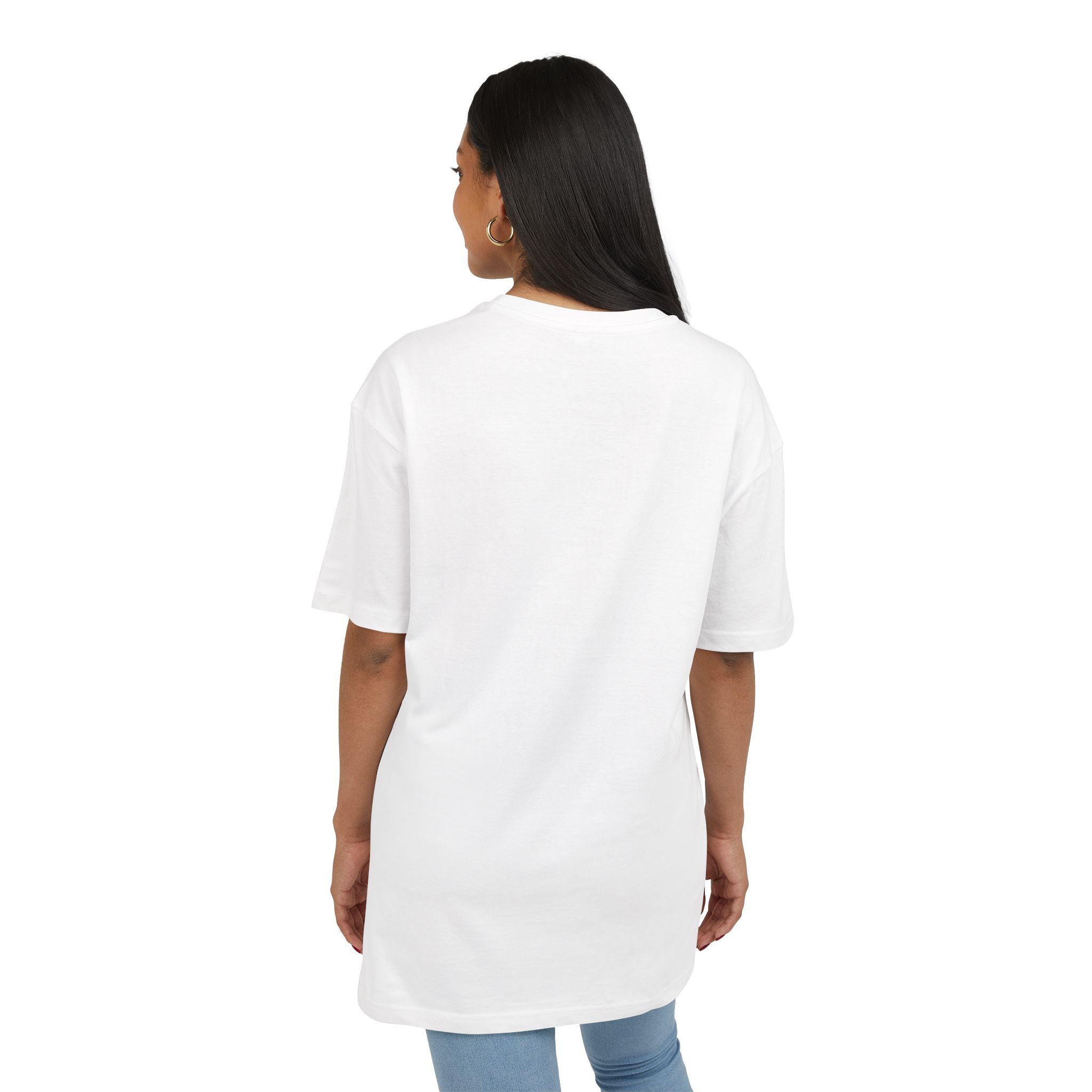 Artistic Mosaic Unisex Heavy Oversize Tee - Unique Graphic Design for Casual Style