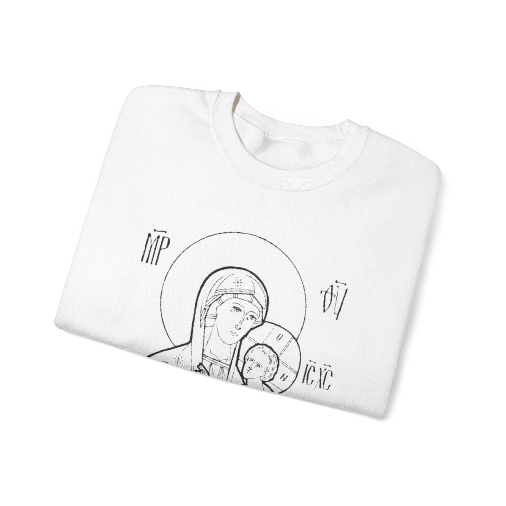 Holy Mother Unisex Sweatshirt – Vintage Religious Design
