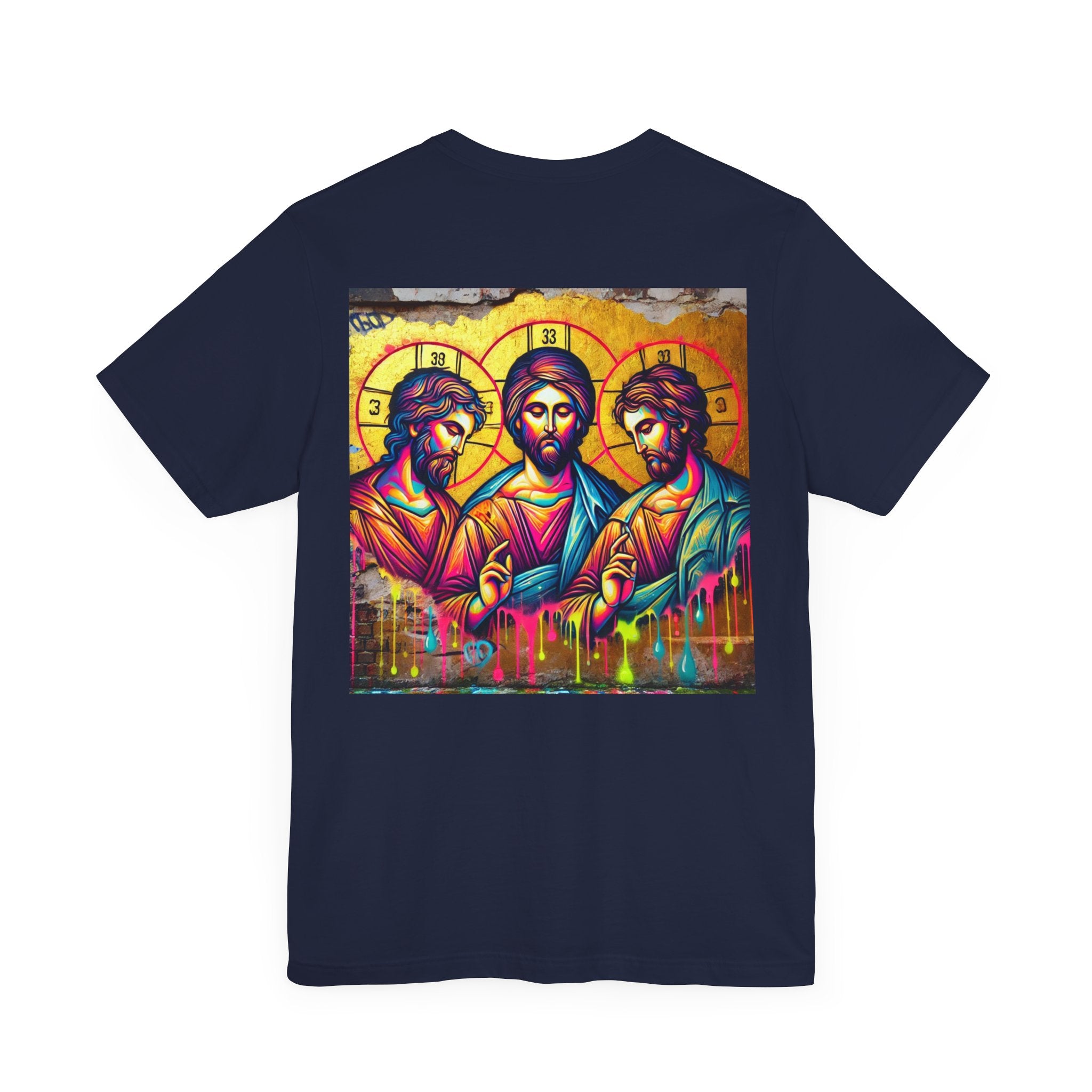 Spiritual Iconography Unisex Tee - Colorful Jesus Design