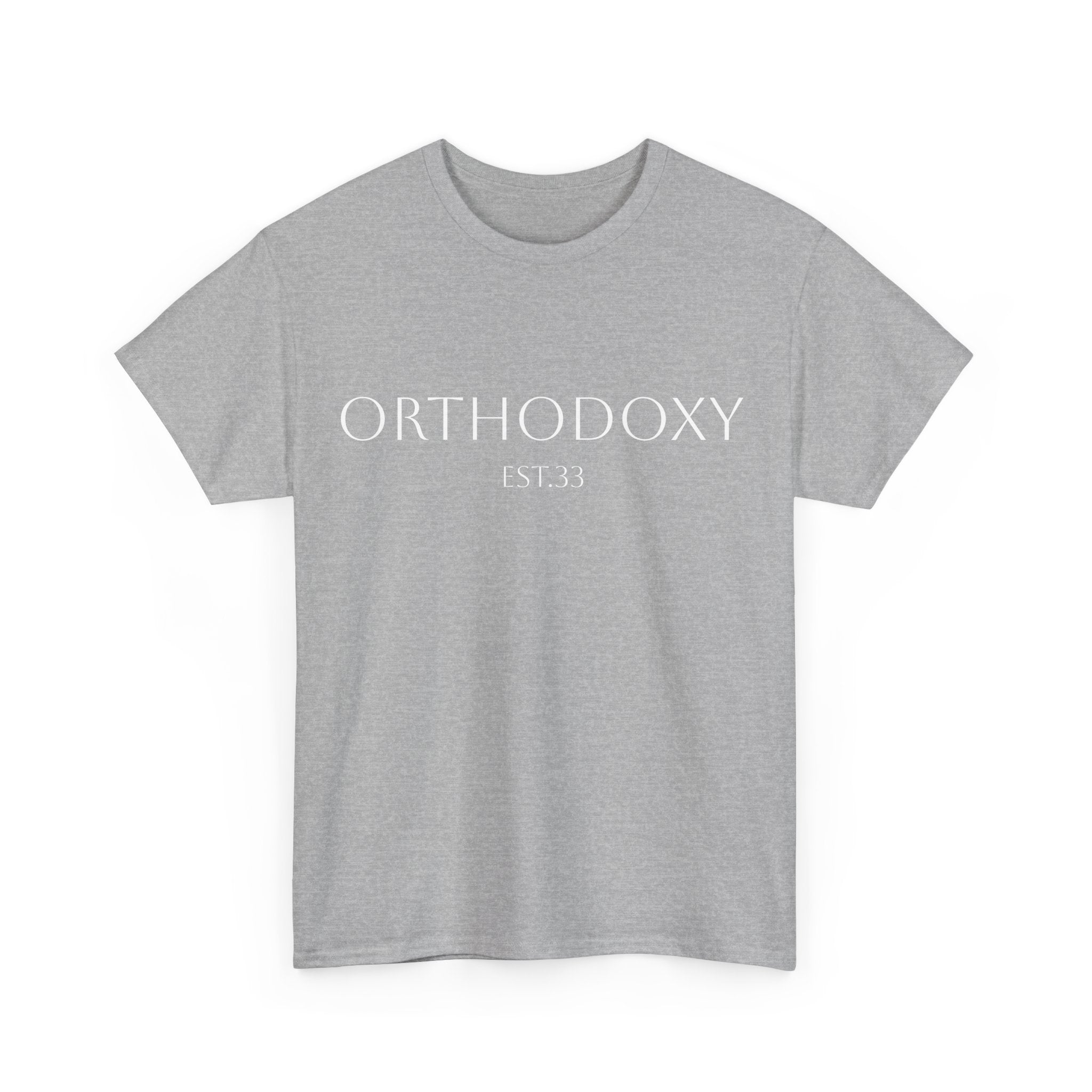 Orthodoxy Established 33 Unisex Heavy Cotton Tee