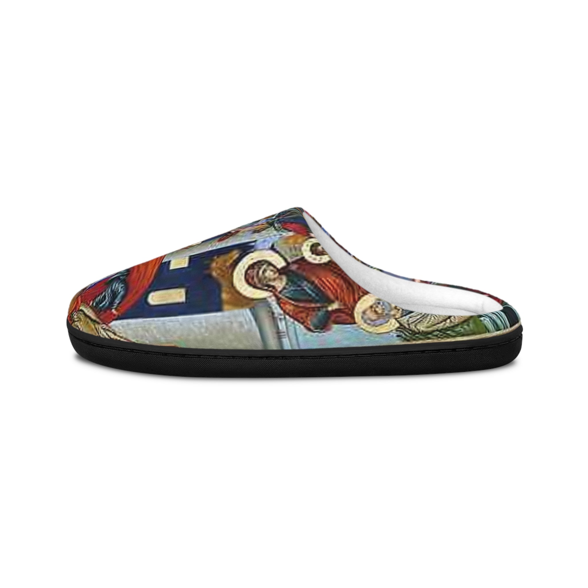 Artistic Women's Indoor Slippers - Cozy Footwear with Colorful Design