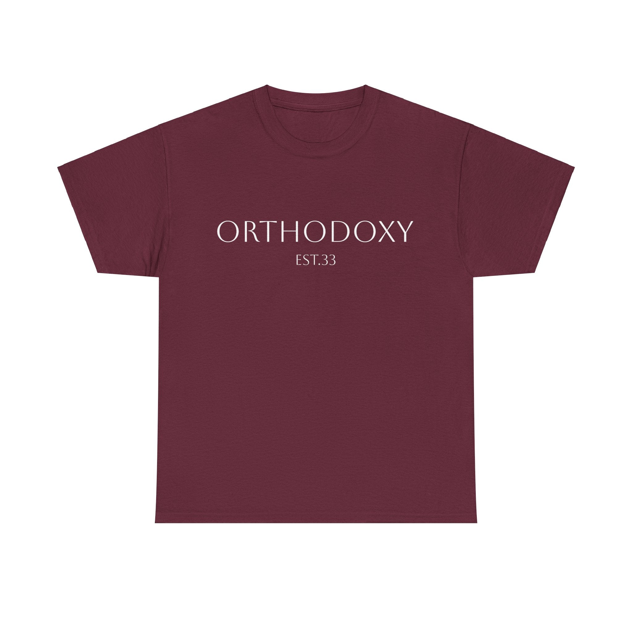 Orthodoxy Established 33 Unisex Heavy Cotton Tee