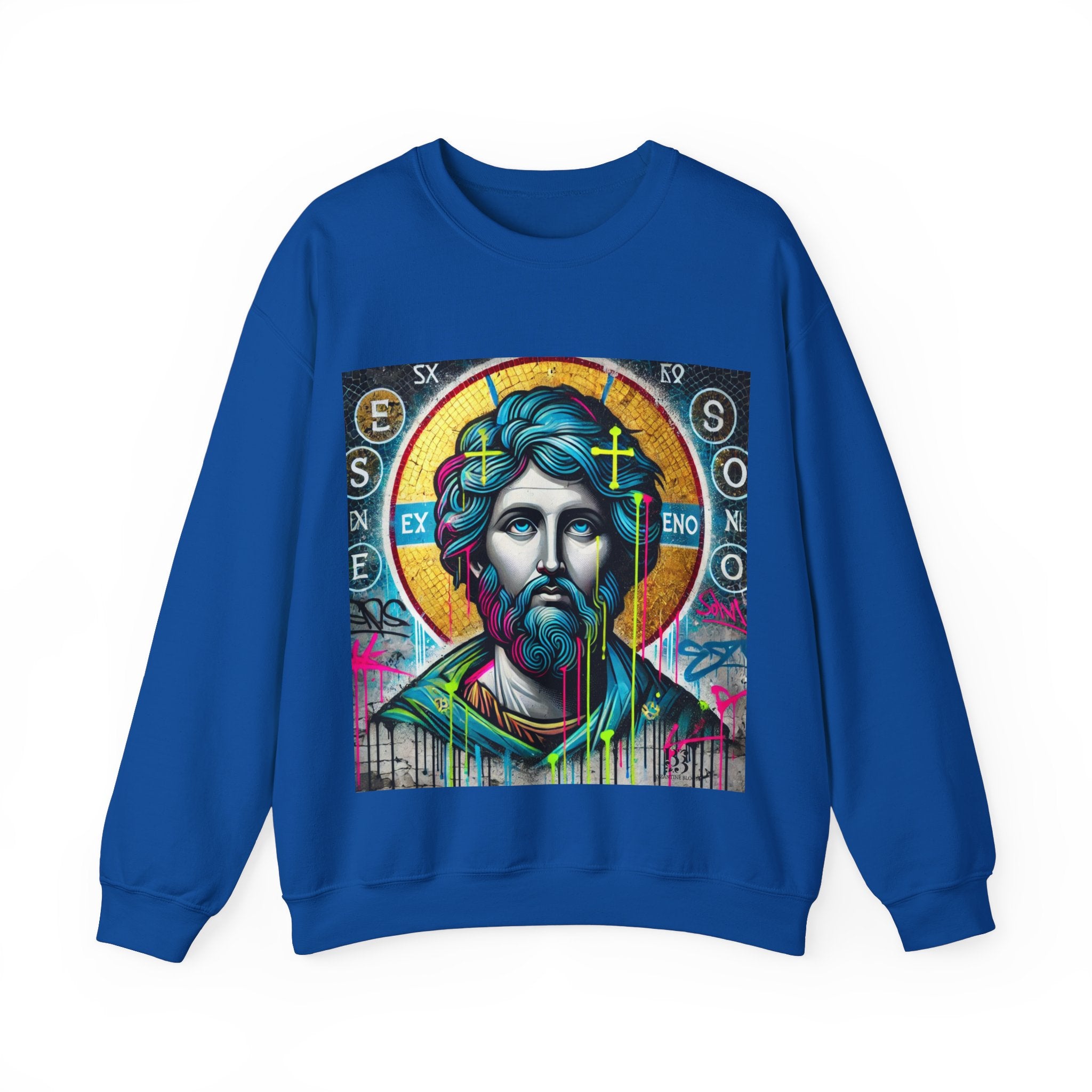 Urban Saint Graphic Sweatshirt - Unisex Heavy Blend™ Crewneck