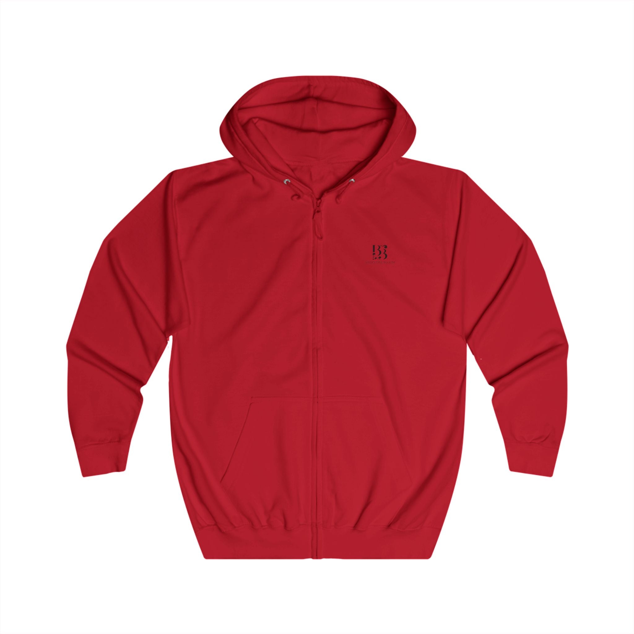 Vibrant Graphic Unisex Full Zip Hoodie - Artistic Cross Design