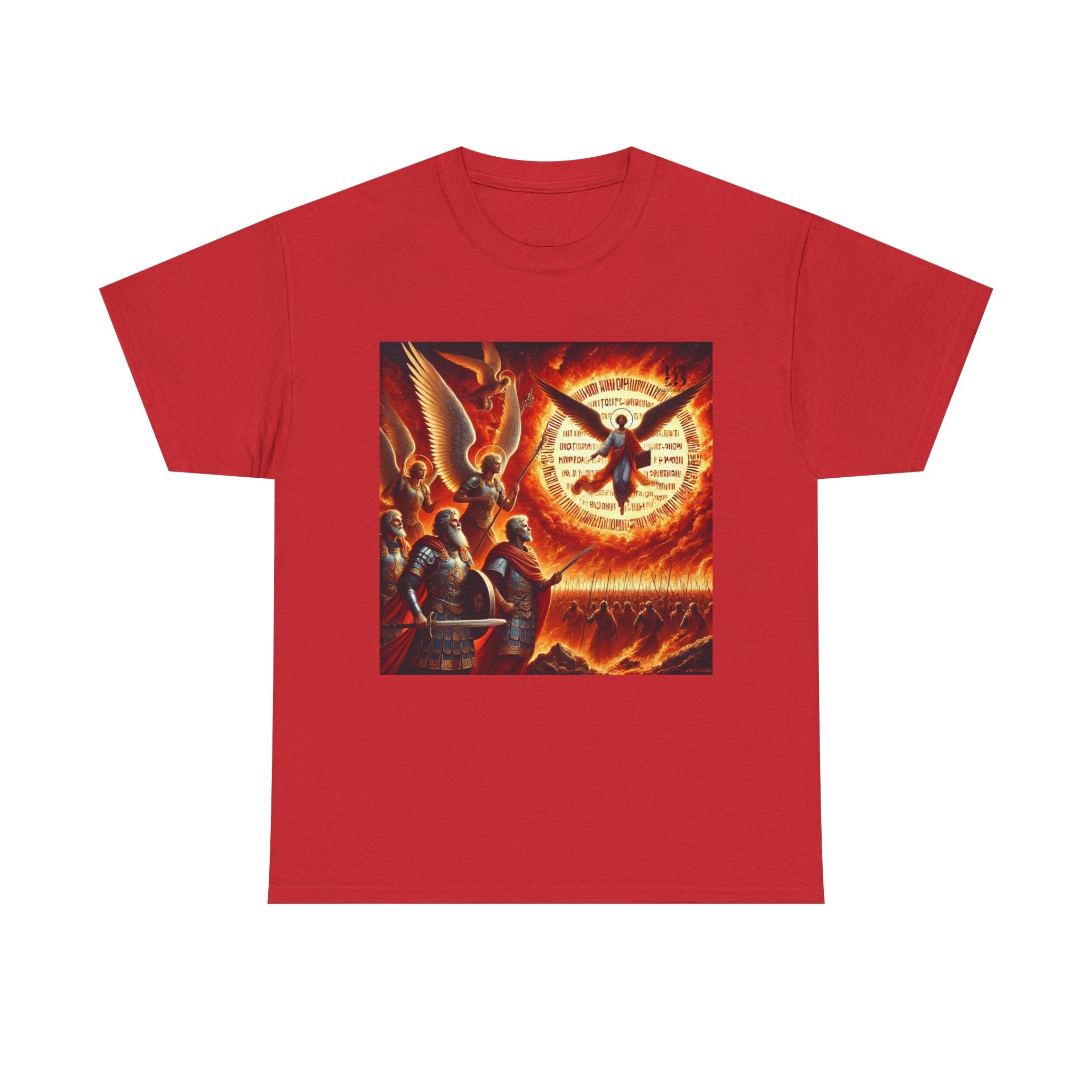 Spirituality Art Unisex Heavy Cotton Tee - Vibrant Orange