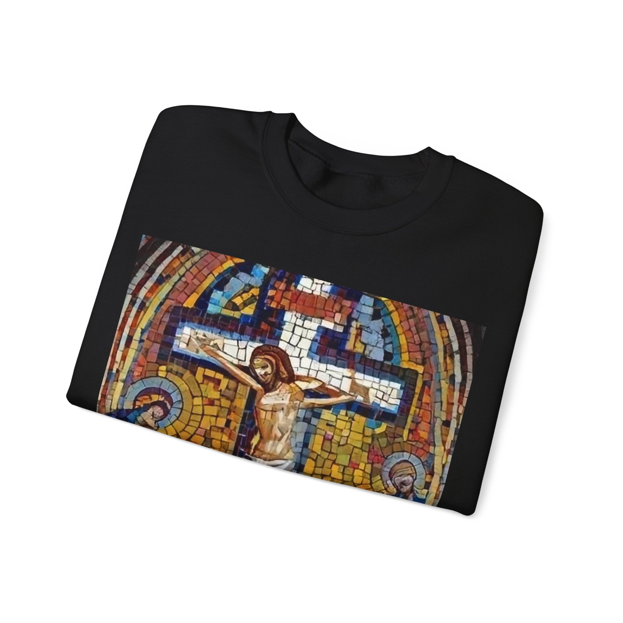 Religious Stained Glass Unisex Crewneck Sweatshirt