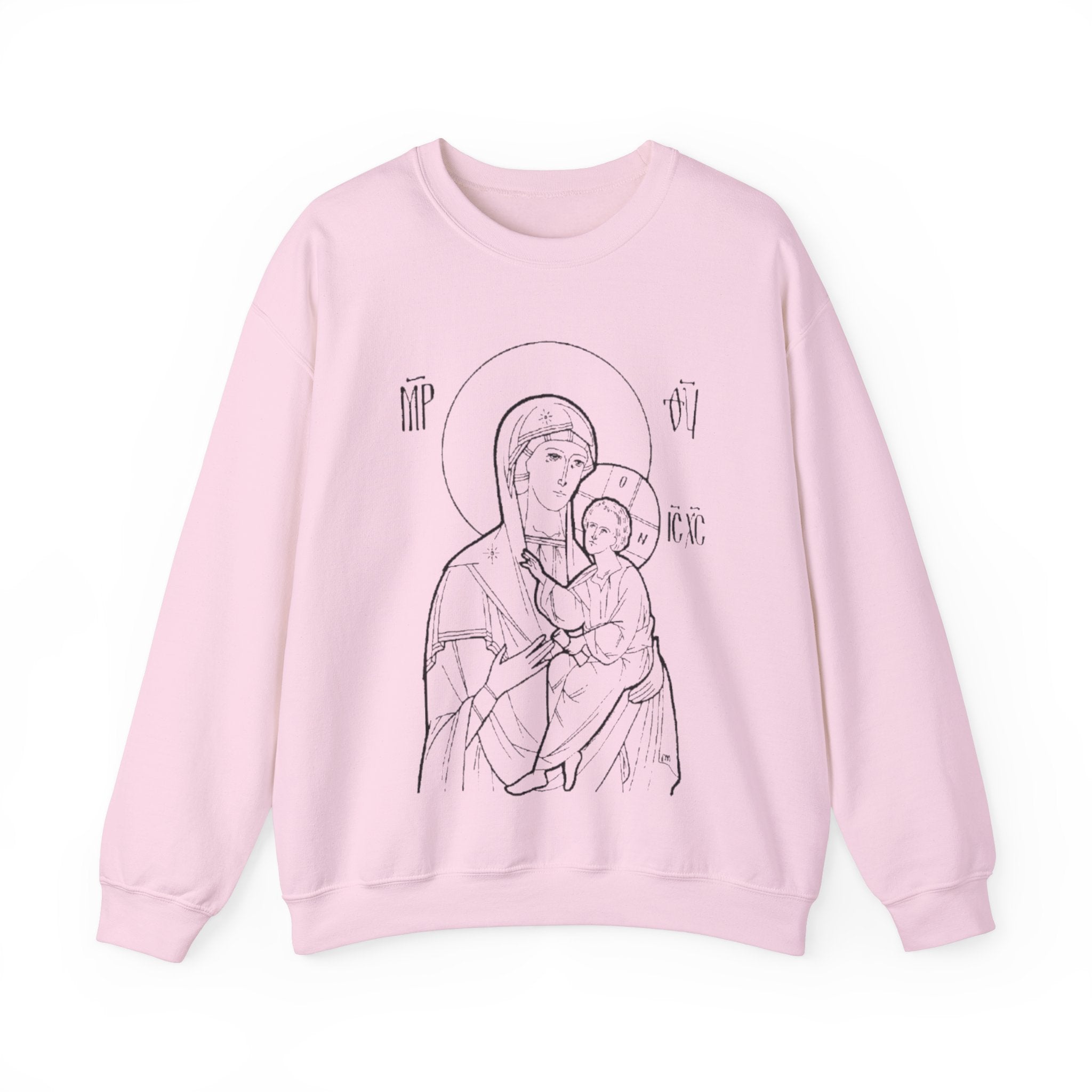Holy Mother Unisex Sweatshirt – Vintage Religious Design